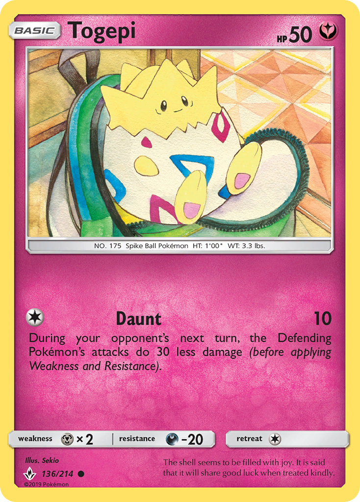 Unbroken Bonds Togepi #136/214